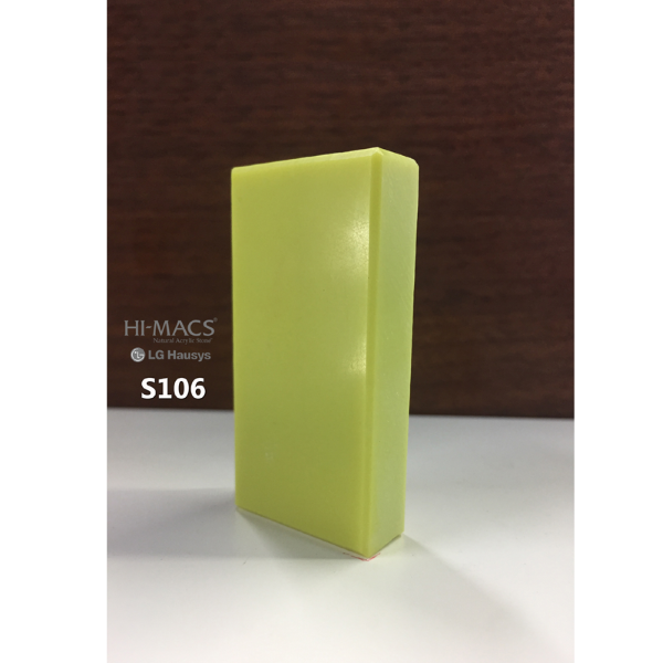 Đá nhân tạo solid surface đơn sắc S106 Lemon Squash